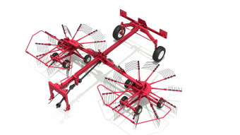 Грабли двухроторные прицепные Kolibri Duo